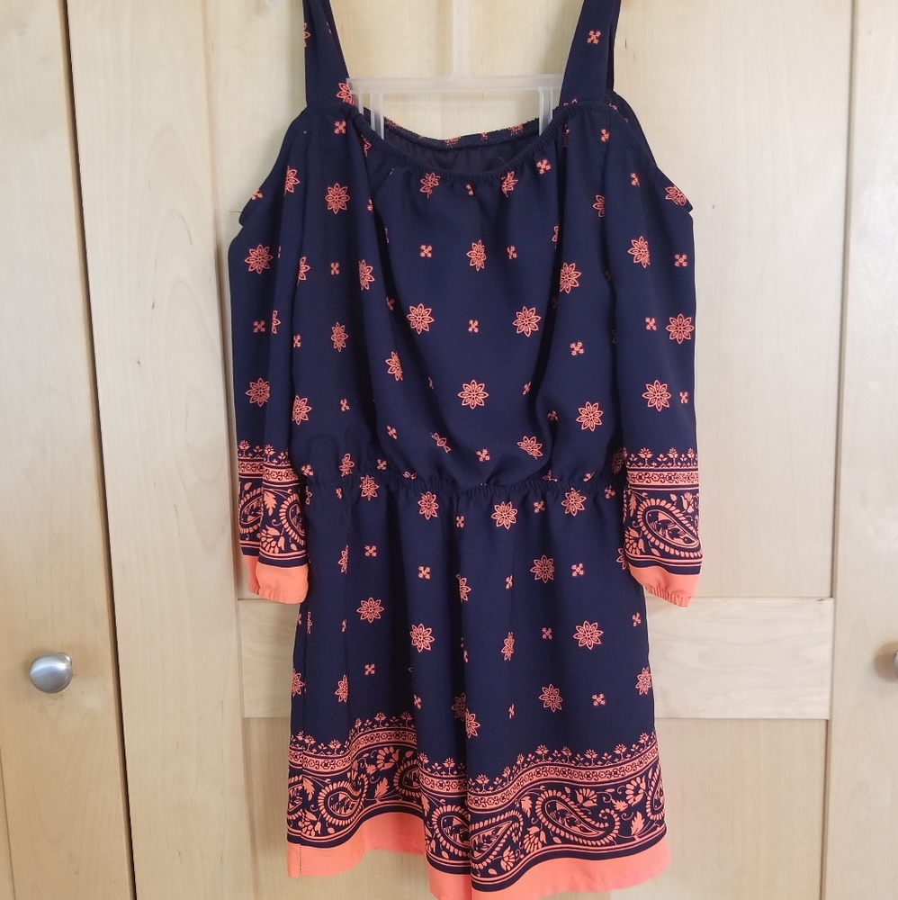 My Michelle Girls Cold Shoulder Romper